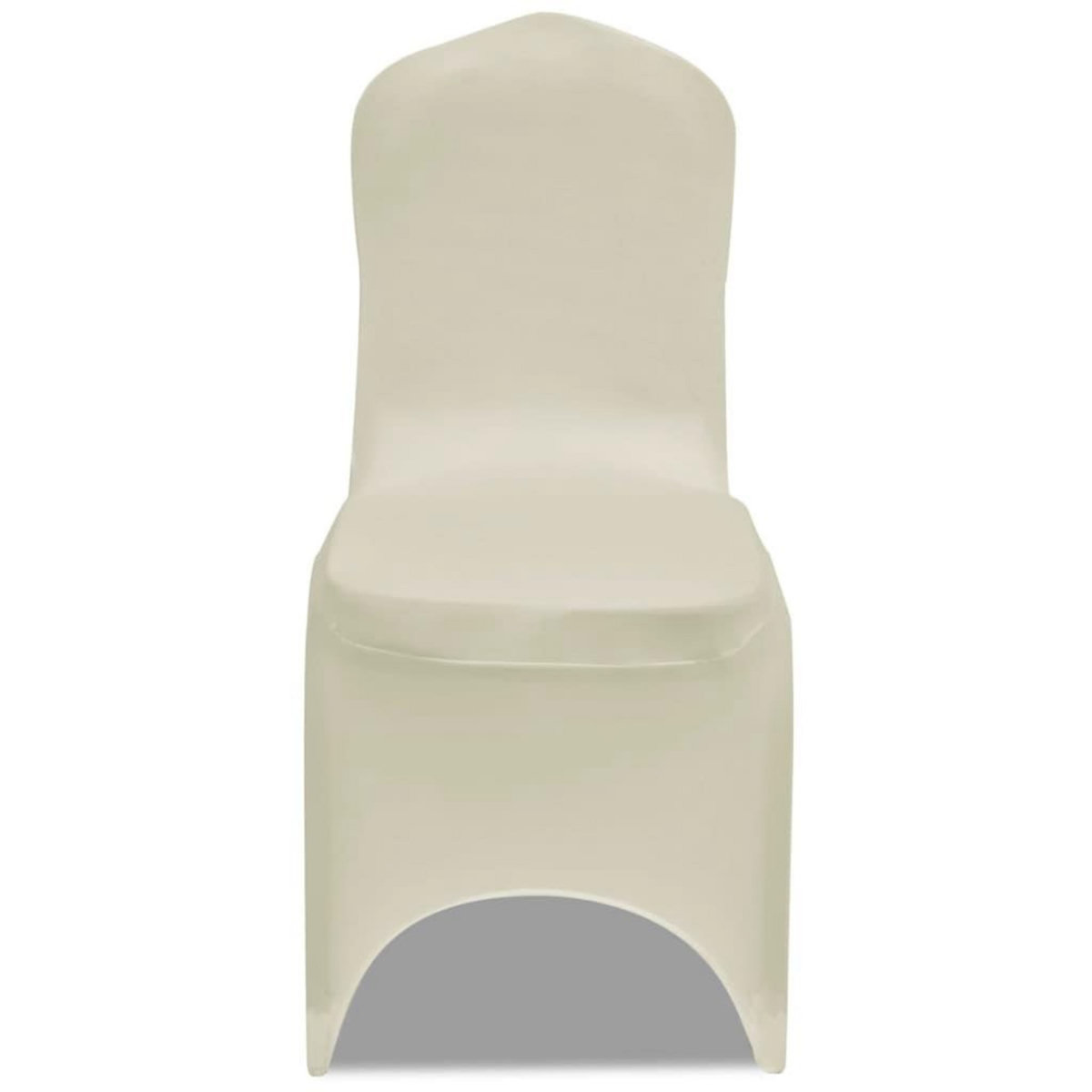 VIDAXL Housse creme extensible pour chaise 6 pieces
