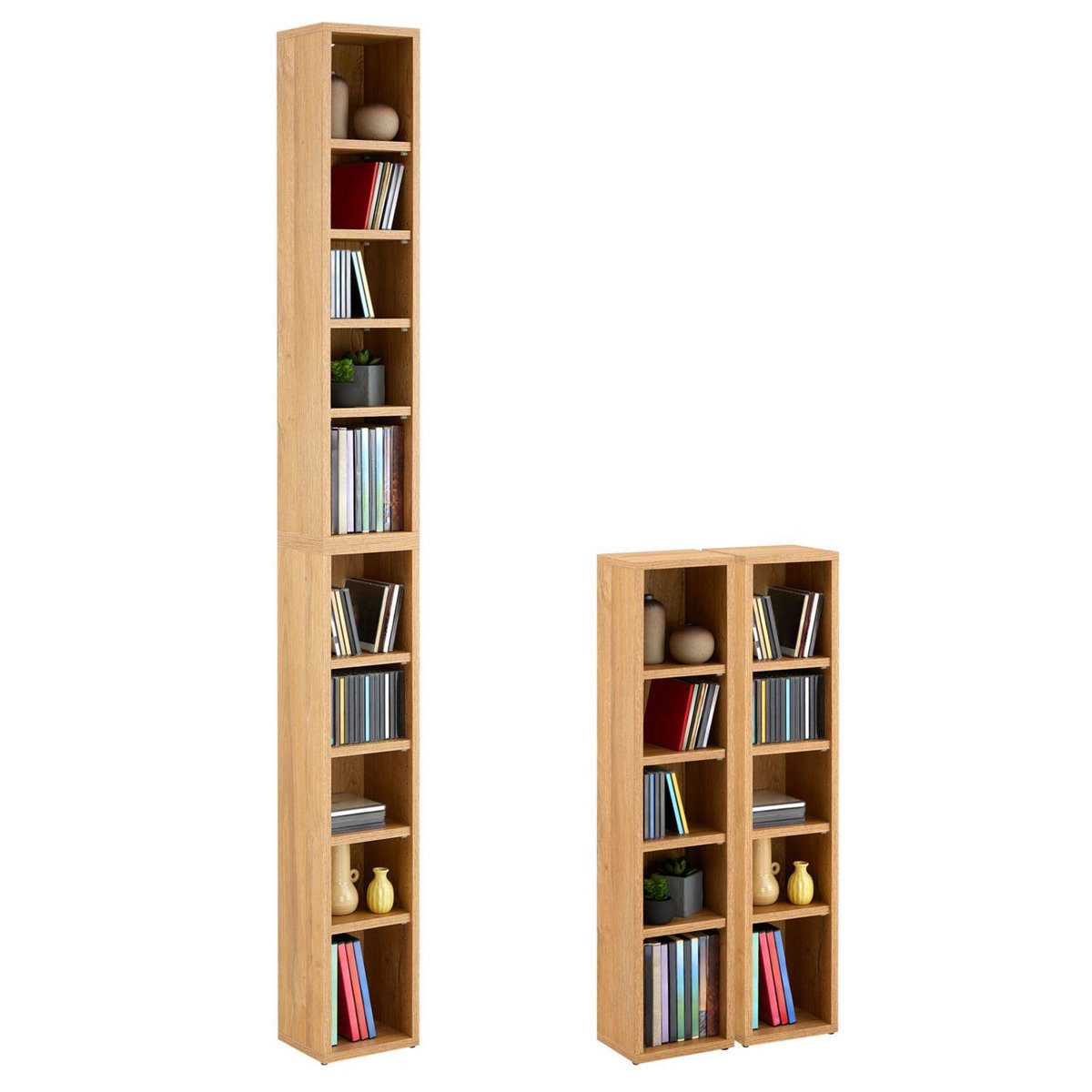 IDIMEX Etagères modulables MUSIQUE pour CD et DVD, en mélaminé