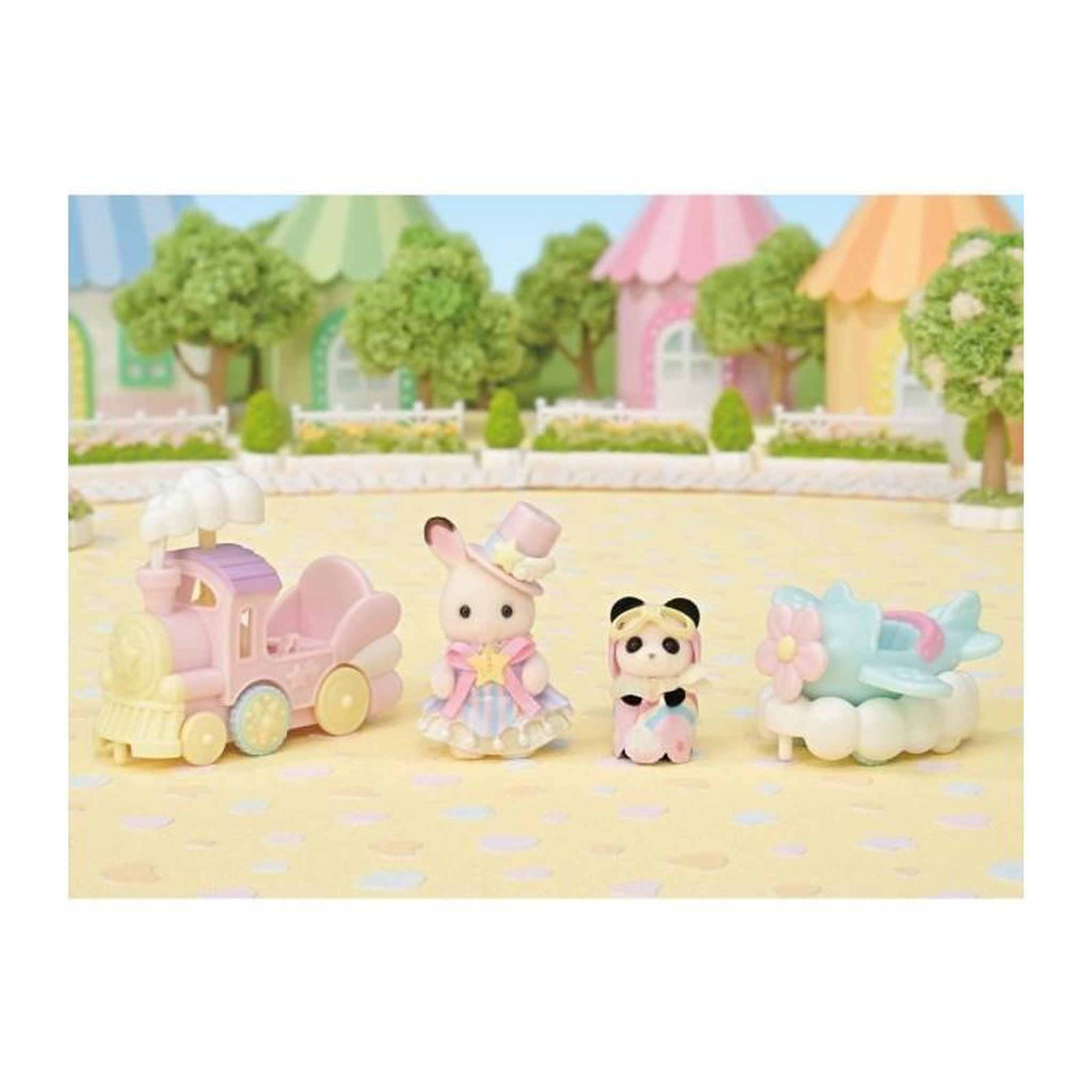 Sylvanian Families Mini-figurines - SYLVANIAN FAMILIES - Le petit train des nuages - Des 3 ans