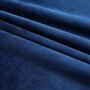 VIDAXL Rideaux occultants et crochet 2pcs Velours Bleu fonce 140x175cm