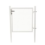 CENTRALE BRICO Portillon grillagé BLANC - H. 1,50 x L. 1,00 m + serrure
