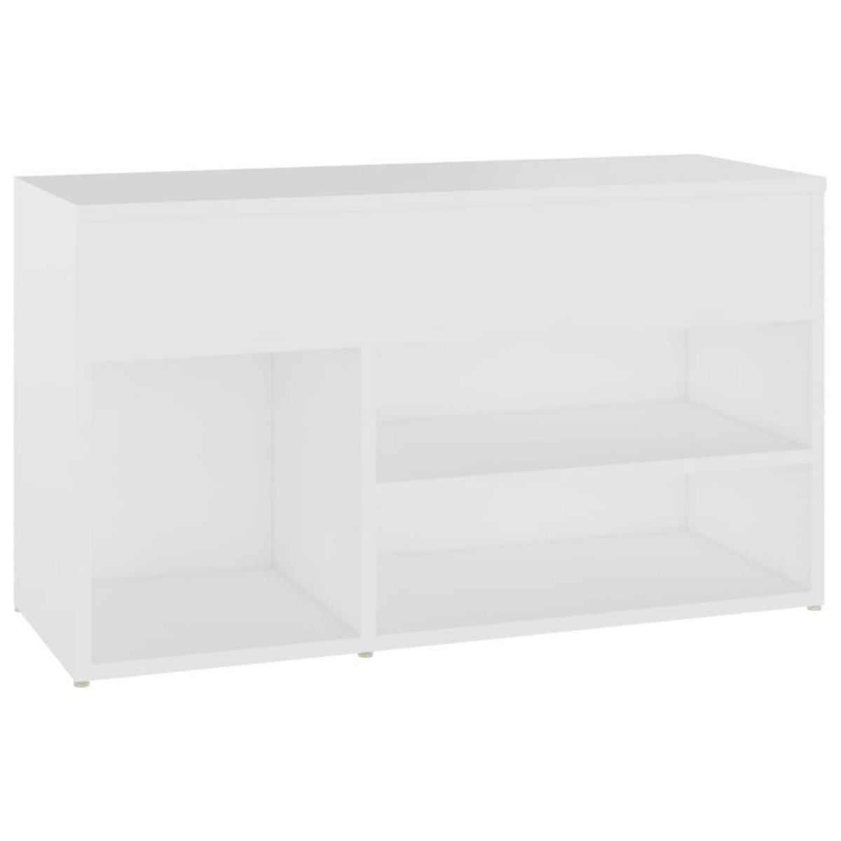 VIDAXL Banc a chaussures Blanc 80x30x45 cm Bois d'ingenierie