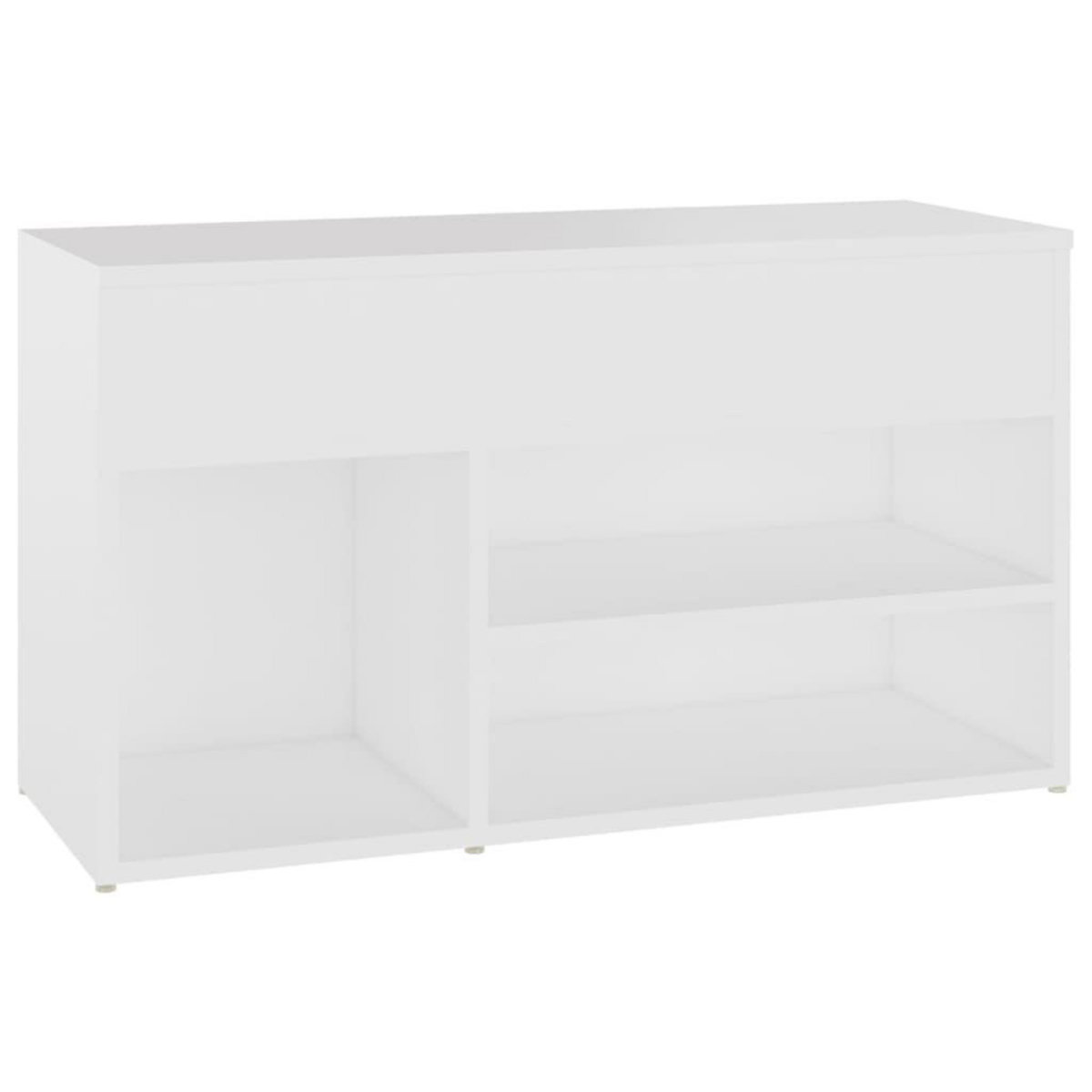 VIDAXL Banc a chaussures Blanc 80x30x45 cm Bois d'ingenierie
