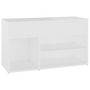 Voir la diapositive 2 : VIDAXL Banc a chaussures Blanc 80x30x45 cm Bois d'ingenierie