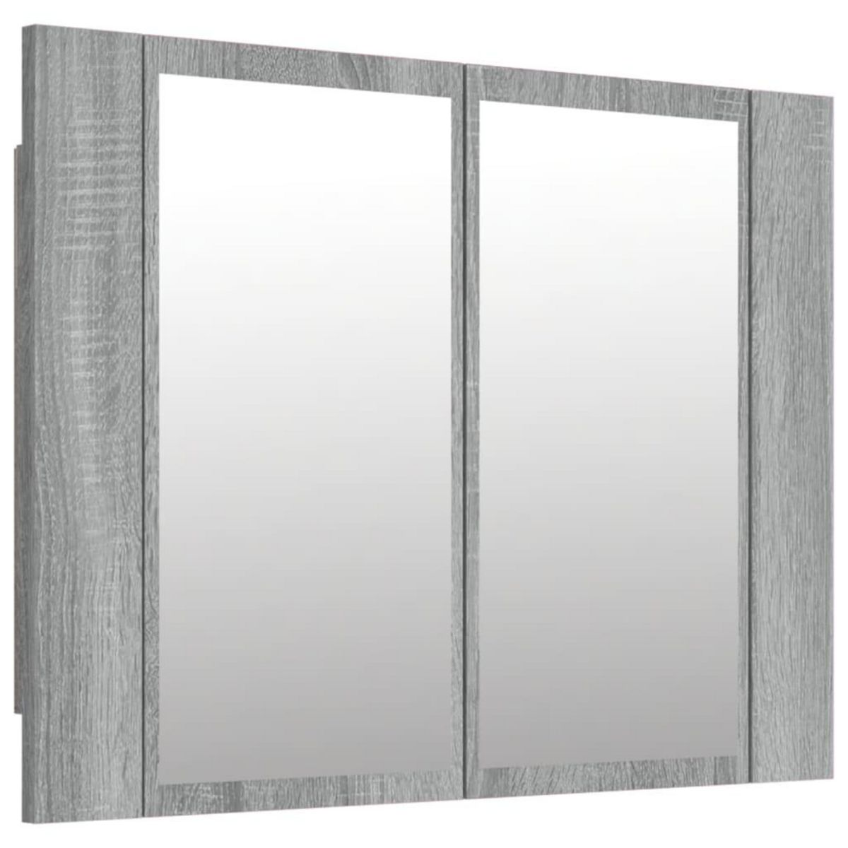 VIDAXL Armoire a miroir LED Sonoma gris 60x12x45 cm Bois d'ingenierie