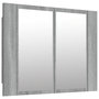 Voir la diapositive 2 : VIDAXL Armoire a miroir LED Sonoma gris 60x12x45 cm Bois d'ingenierie