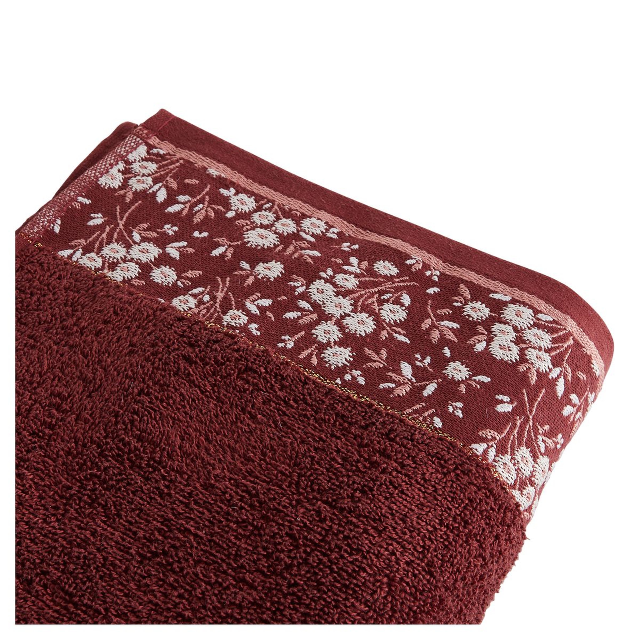Voir la diapositive 2 : ACTUEL Maxi drap de bain fantaisie en coton 500 g/m²