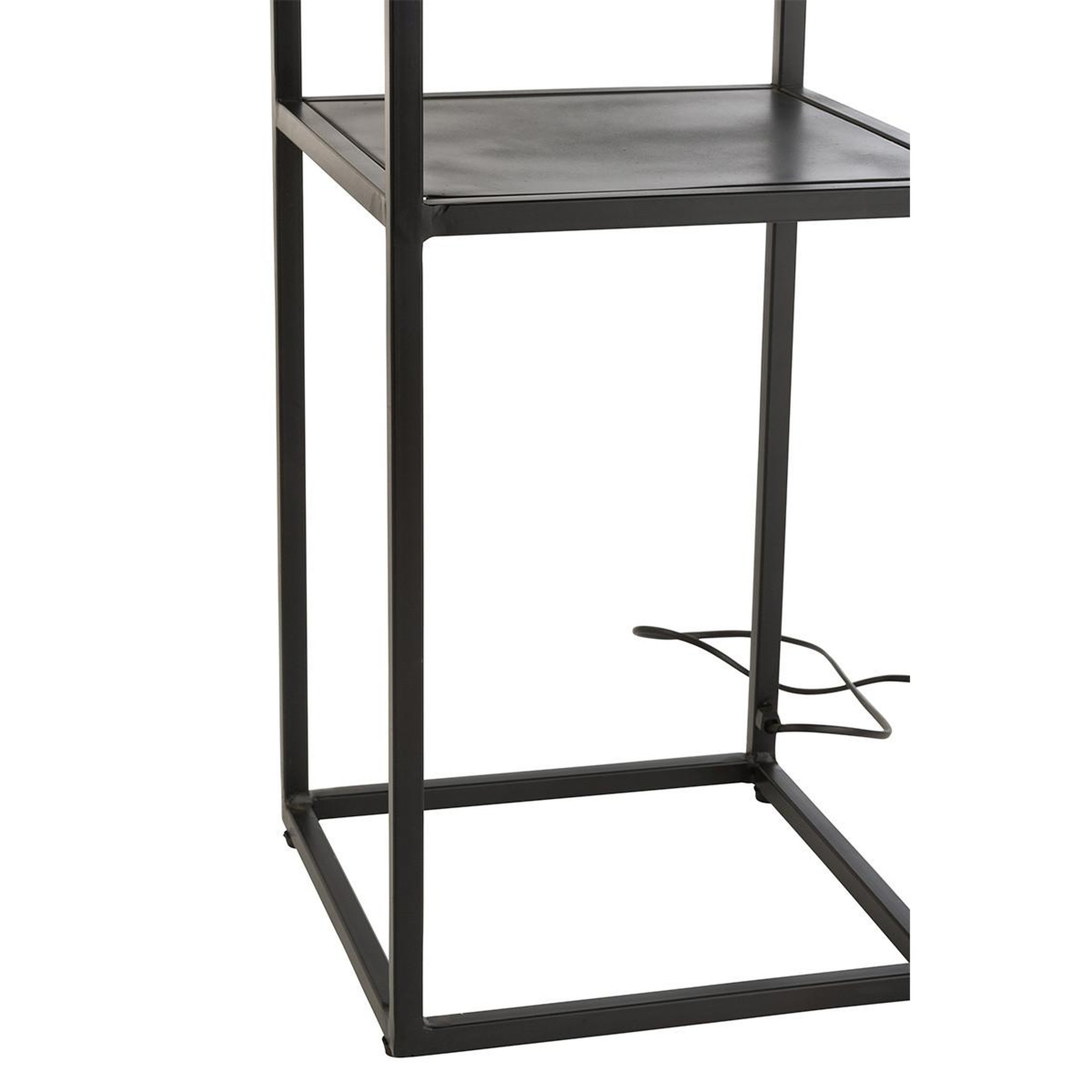 Voir la diapositive 4 : J-LINE Lampadaire en métal  ned  133cm noir
