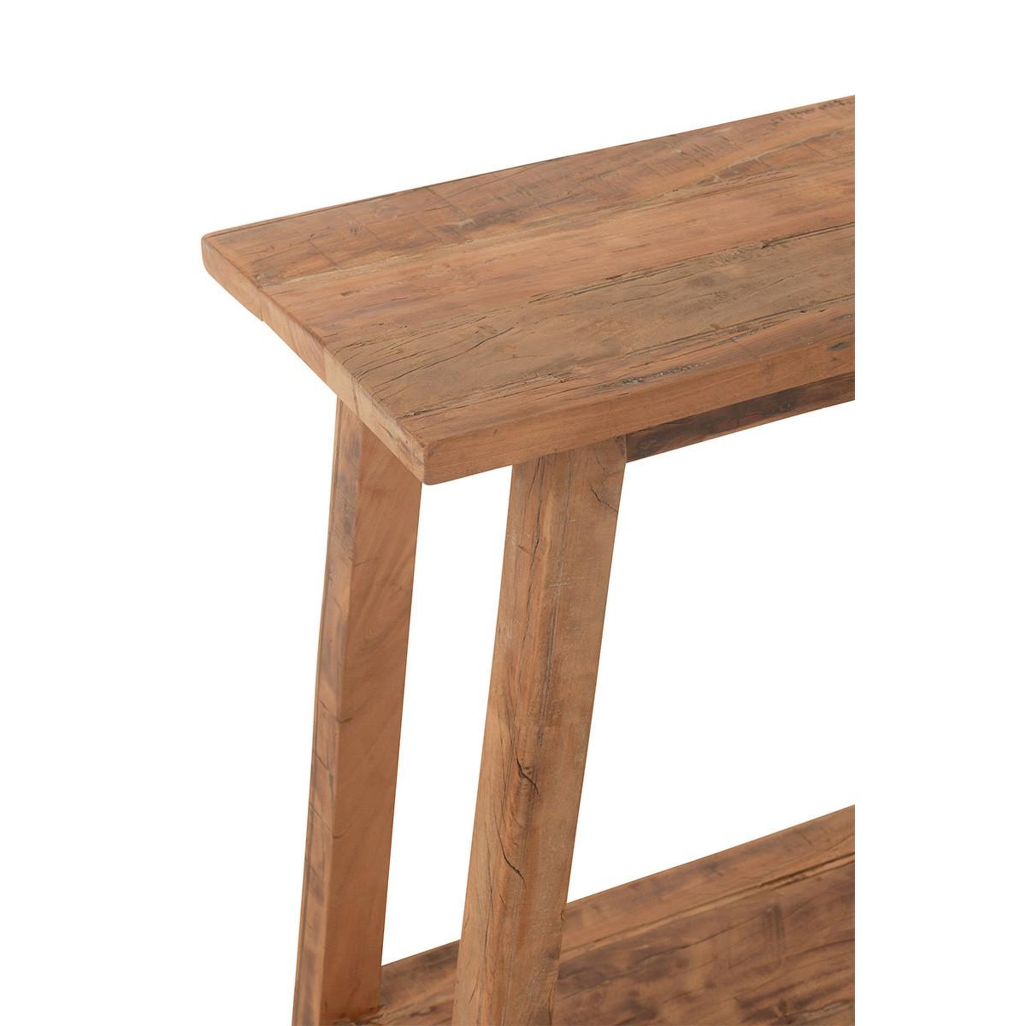 Voir la diapositive 4 : J-LINE Console en bois recyclé  matilda  120cm naturel
