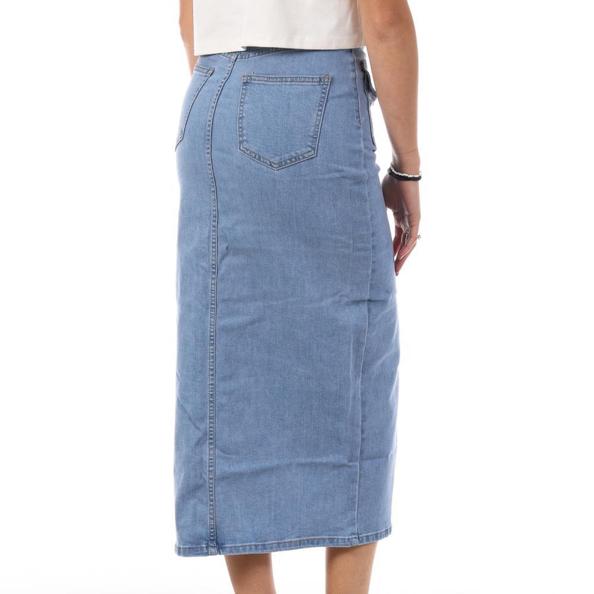 Voir la diapositive 2 : MONDAY PREMIUM Jupe en Jean  Clair Femme Monday Premium Poche