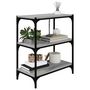 Voir la diapositive 4 : VIDAXL Bibliotheque Sonoma gris 60x33x70,5 cm Bois d'ingenierie acier