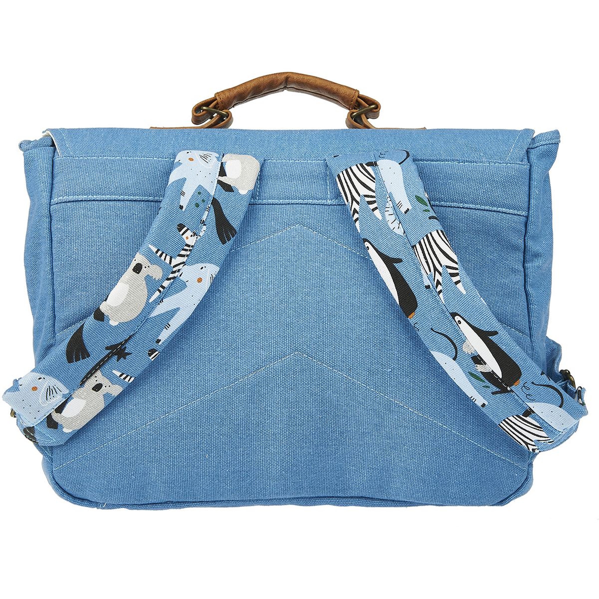 Voir la diapositive 3 : Cartable 36 cm CP/CE1/CE2 bleu EC-OOOH! ANIMALS CARTON