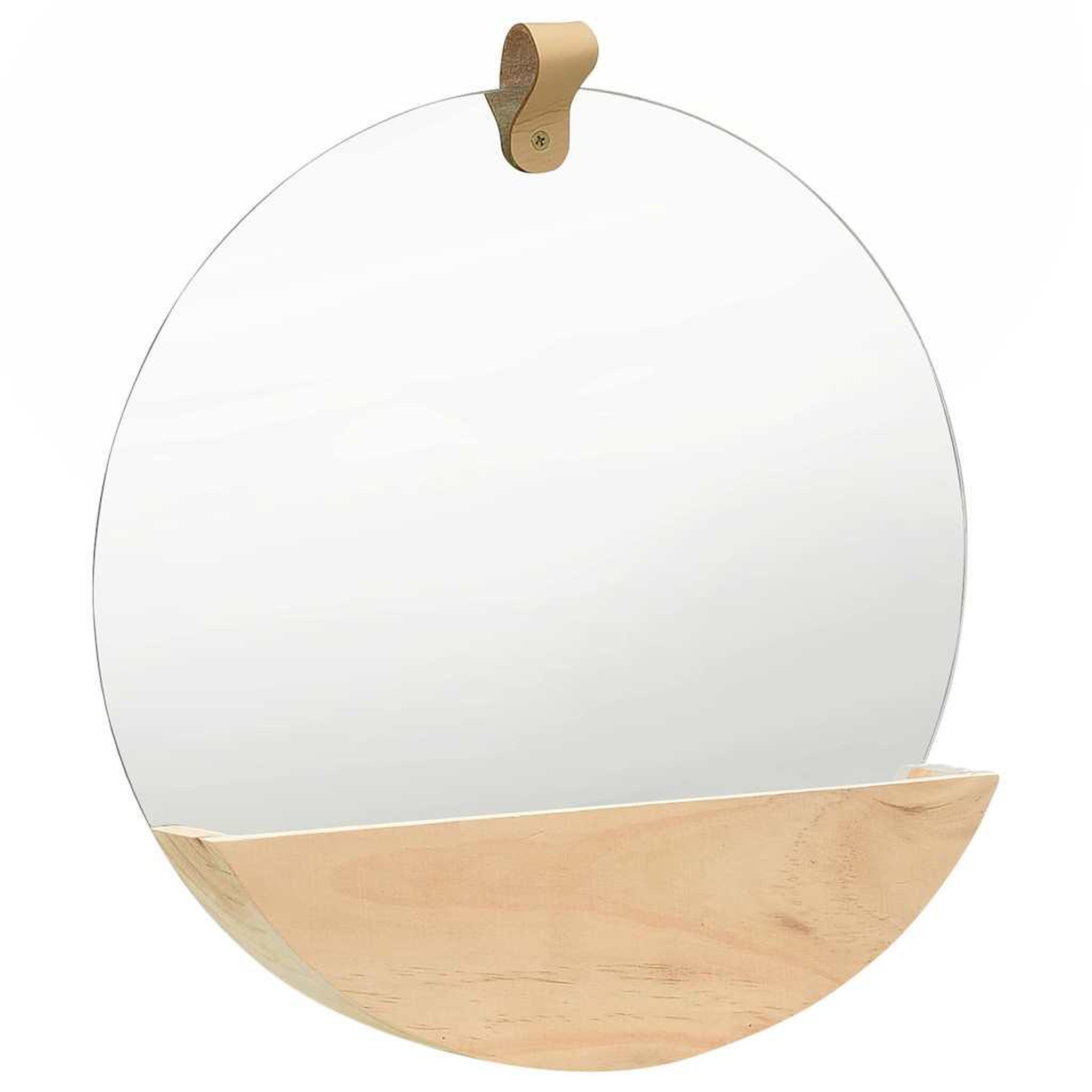 Voir la diapositive 2 : VIDAXL 322801 wall mirror solid pinewood 35 cm