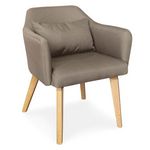 Paris Prix Fauteuil Scandinave en Tissu  Nari  70cm Taupe