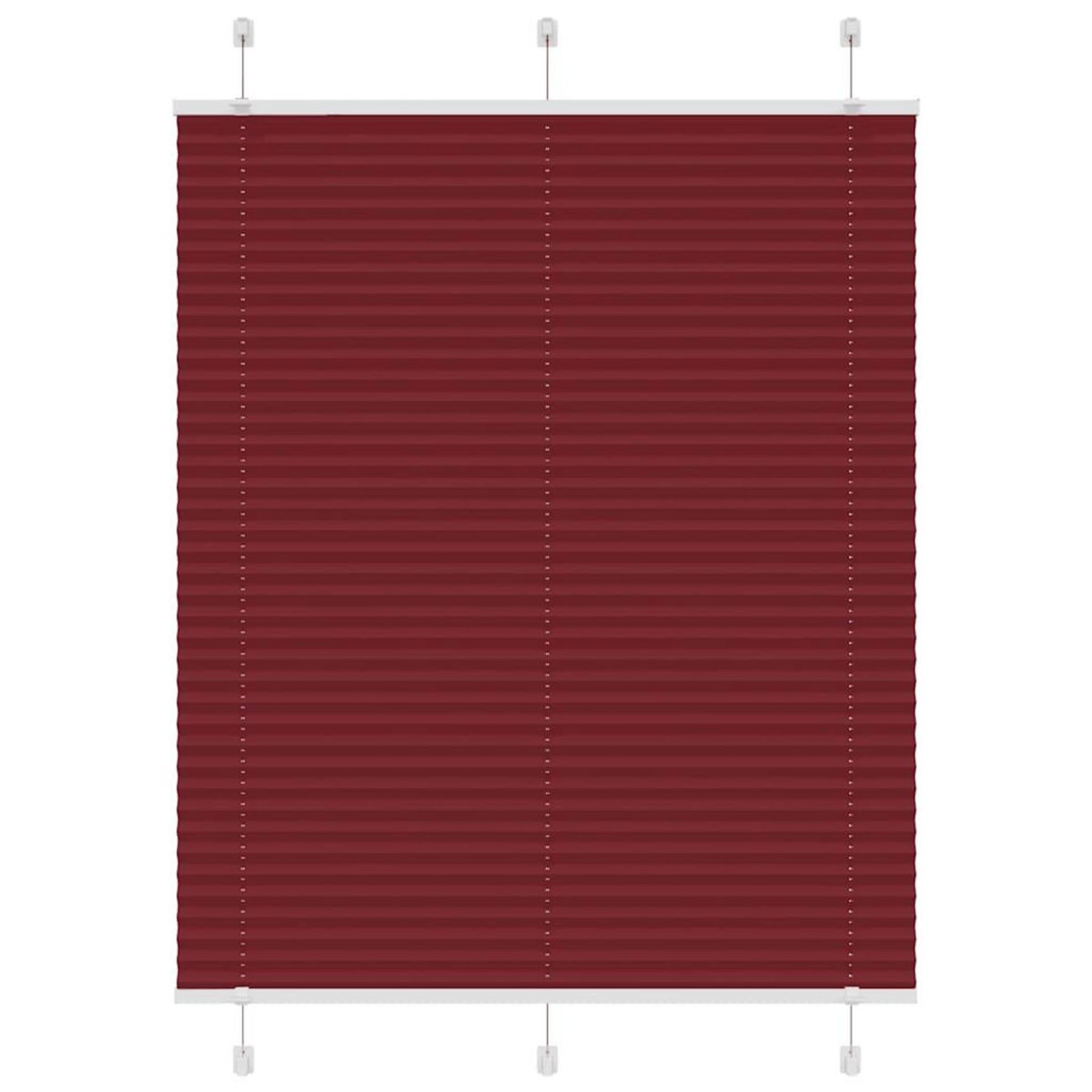 VIDAXL Store plisse rouge bordeaux 110x100 cm largeur du tissu 109,4cm