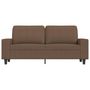 Voir la diapositive 3 : VIDAXL Canape a 2 places Marron 140 cm Tissu