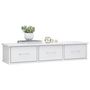 Voir la diapositive 3 : VIDAXL Etagere murale avec tiroirs Blanc brillant Bois d'ingenierie