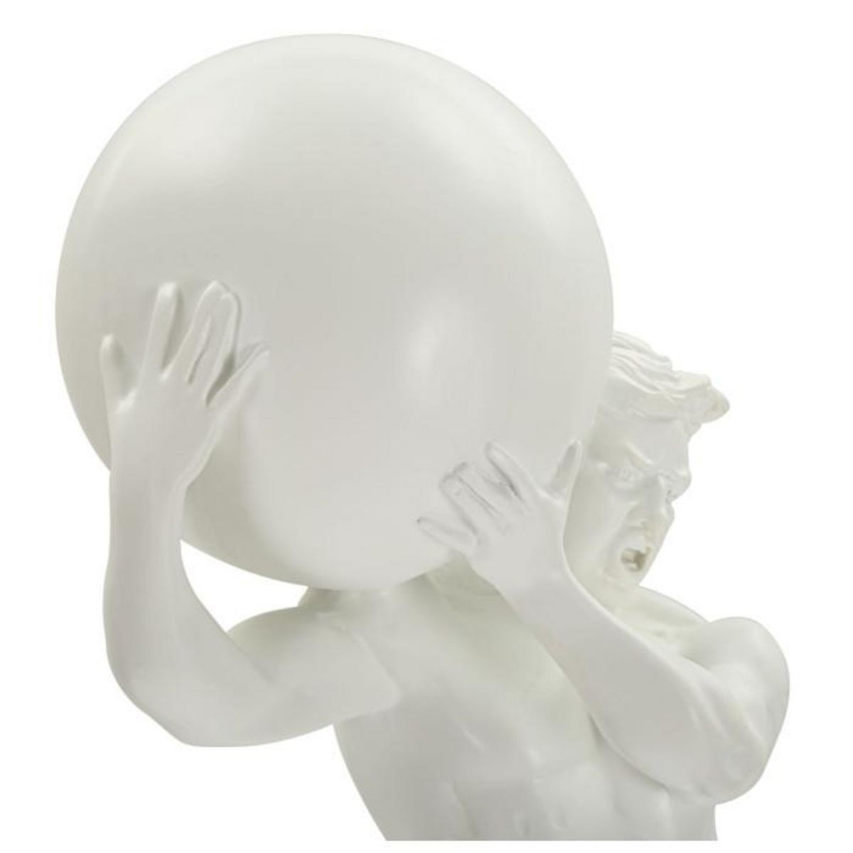 Paris Prix Statuette Homme Athlétique  Atlas  50cm Blanc