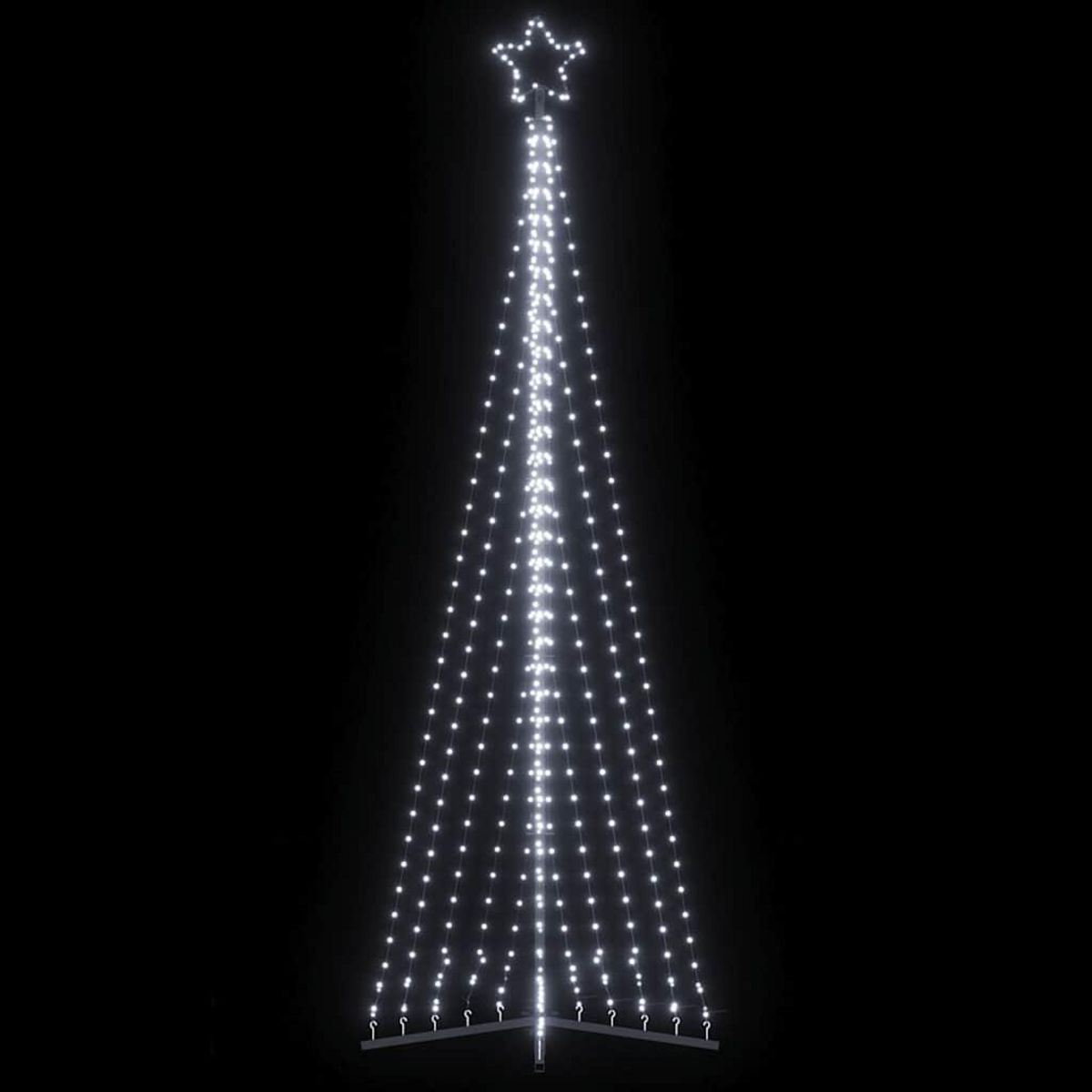 VIDAXL Sapin de Noël a LED 495 LED blanc froid 300,5 cm