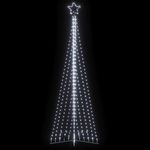 VIDAXL Sapin de Noël a LED 495 LED blanc froid 300,5 cm