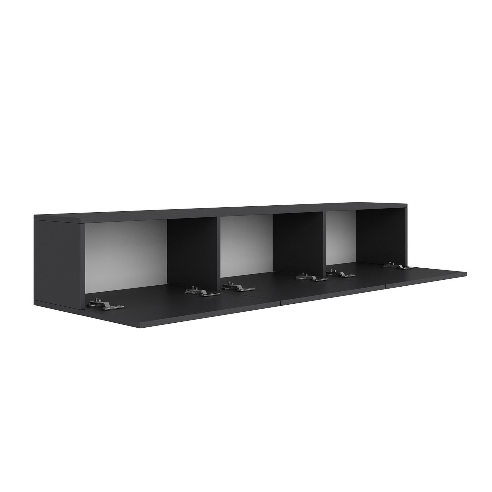 Voir la diapositive 4 : Habitat et Jardin Meuble tv en bois  west  150 x 32 x 30 cm - anthracite