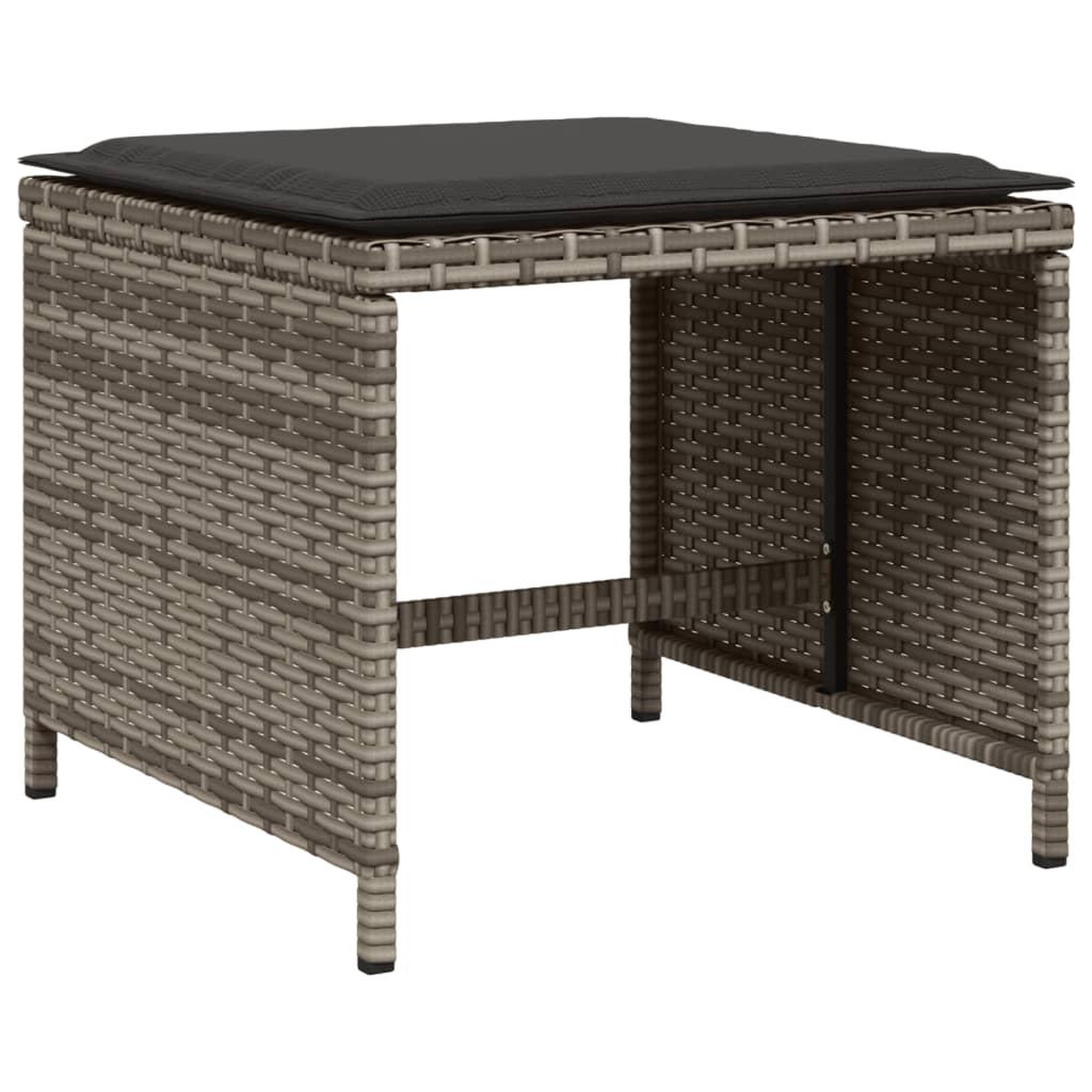 Voir la diapositive 3 : VIDAXL Ensemble a manger de jardin 17 pcs et coussins resine tressee