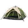Voir la diapositive 5 : VIDAXL Tente de camping a dome 4 personnes vert liberation rapide