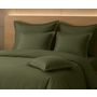 Voir la diapositive 3 : Home collection Parure housse de couette 2 pers 260x240 percale de coton - percale kaki