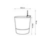 Voir la diapositive 5 : ELHO Pot de fleurs rond extérieur/intérieur Ø 35 cm Elho Aqua Care Greensense gris ciment