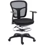 VINSETTO Fauteuil de bureau chaise de bureau assise haute réglable dim. 59L x 59l x 95-115H cm pivotant 360° maille respirante noir