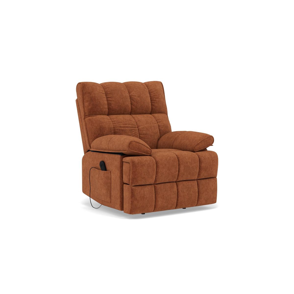 BEST MOBILIER Chandler - fauteuil relax électrique en velours texturé