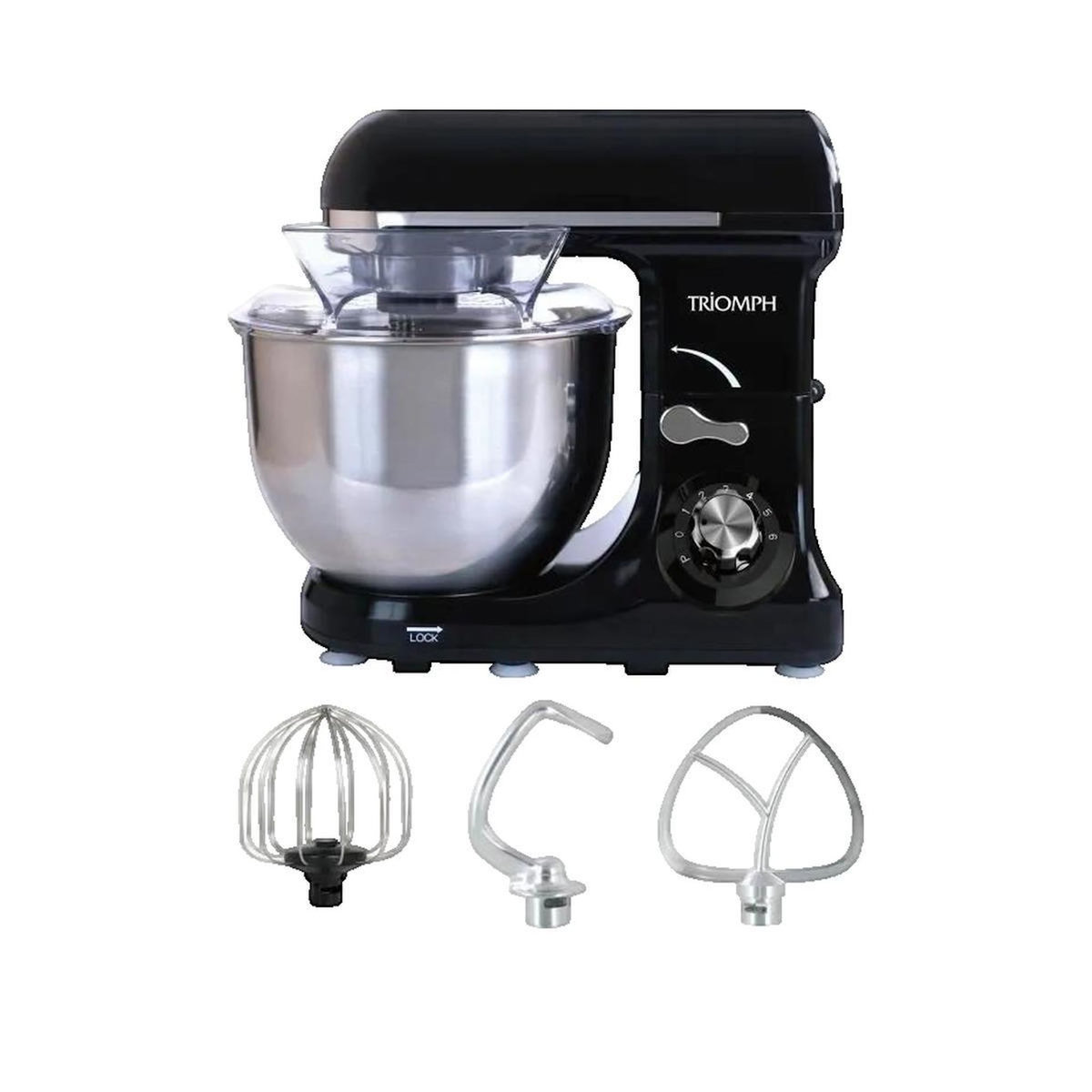 TRIOMPH Robot Pâtissier Triomph 3700104518155 Noir Moderne