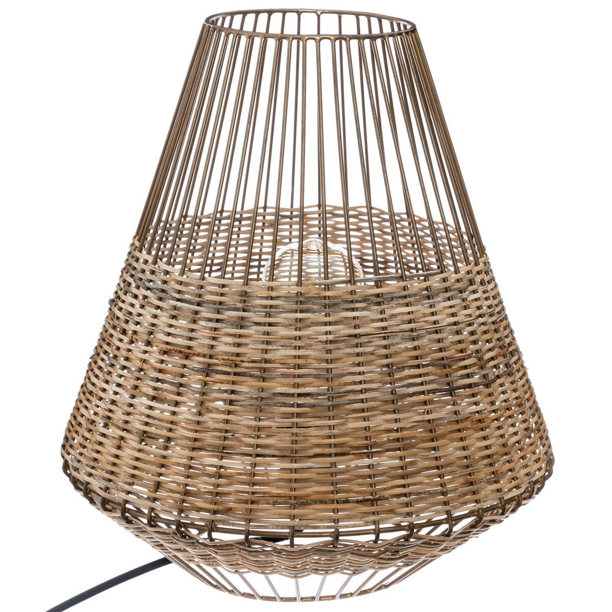 ATMOSPHERA Lampe en osier cheraw - beige