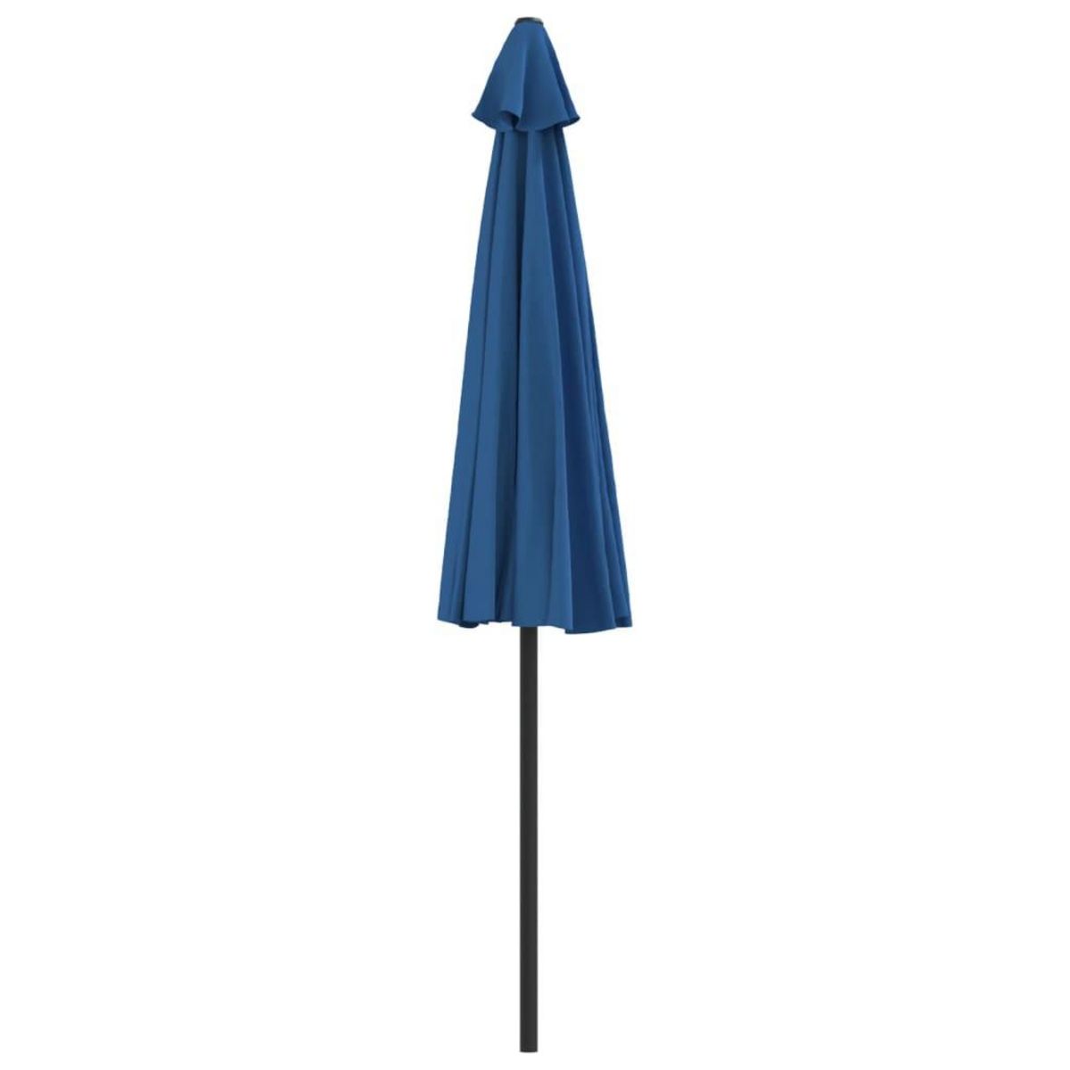 VIDAXL Parasol de balcon avec mat en aluminium Bleu 270x144x222cm Demi
