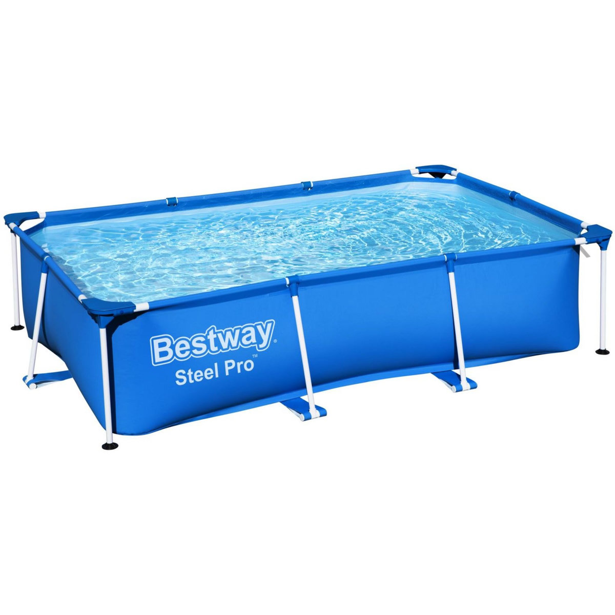 BESTWAY Piscine tubulaire rectangulaire - 259x170x61cm - STEEL MAX™