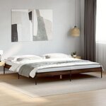 VIDAXL Cadre de lit sans matelas chene marron 200x200 cm