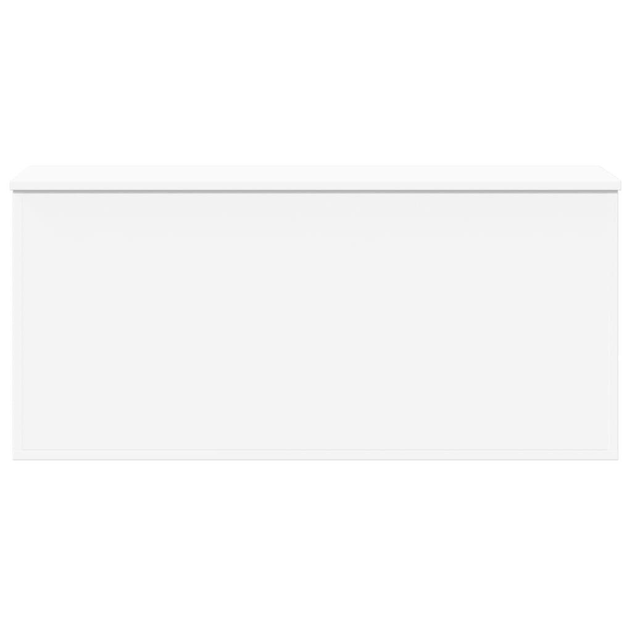 Voir la diapositive 4 : VIDAXL Boîte de rangement blanc 100x42x46 cm bois d'ingenierie