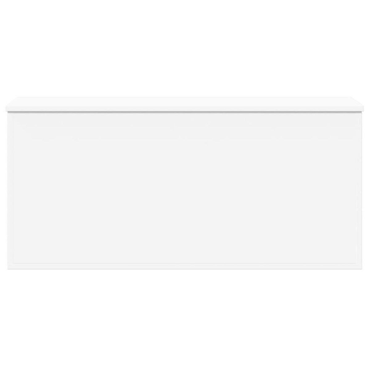VIDAXL Boîte de rangement blanc 100x42x46 cm bois d'ingenierie