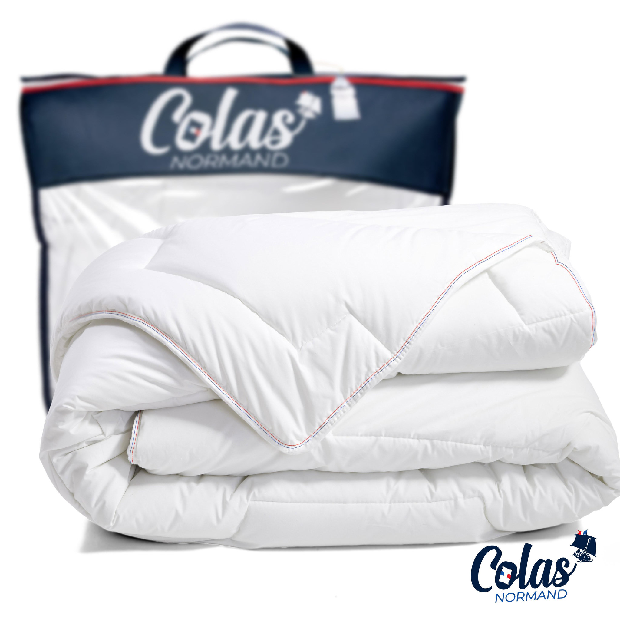 Voir la diapositive 2 : COLAS NORMAND Couette thermorégulante tempérée -240x220 cm