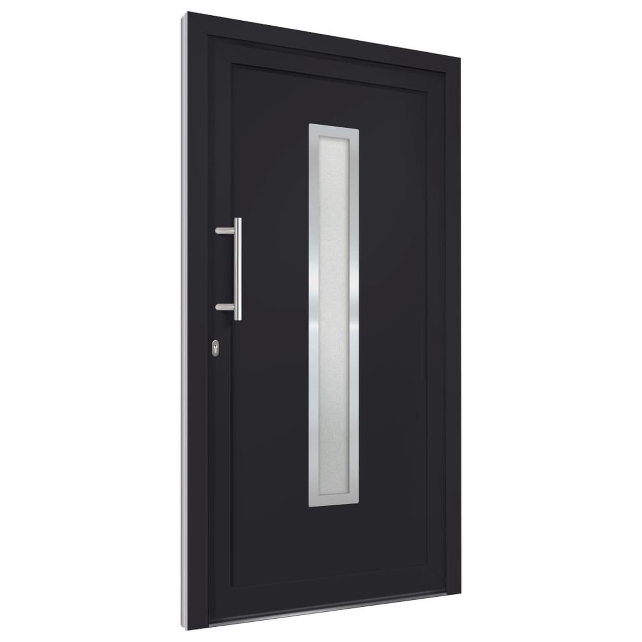Voir la diapositive 4 : VIDAXL Porte d'entree Anthracite 108x208 cm