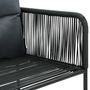 Voir la diapositive 5 : VIDAXL Chaises d'exterieur lot de 4 avec oreillers Resine tressee Noir