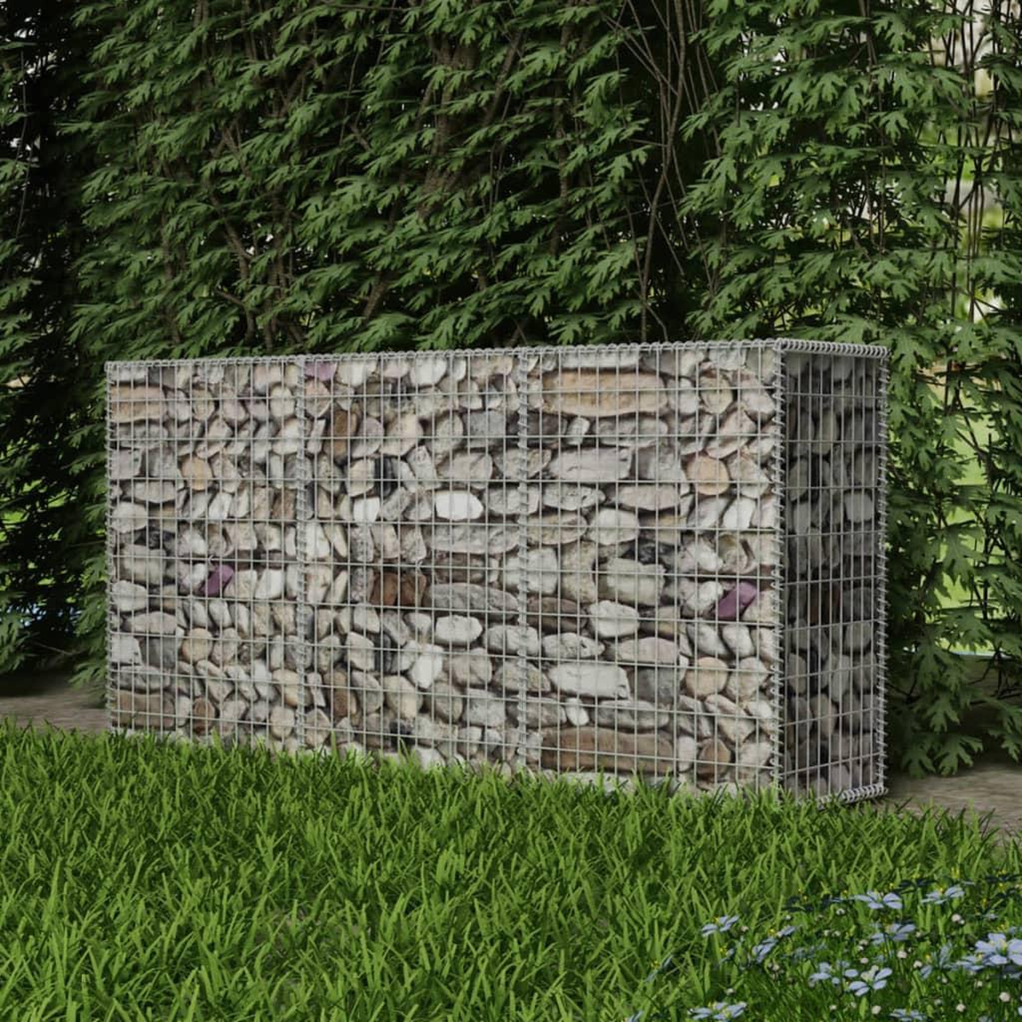 Voir la diapositive 1 : VIDAXL Panier de gabion Acier galvanise 200x50x100 cm