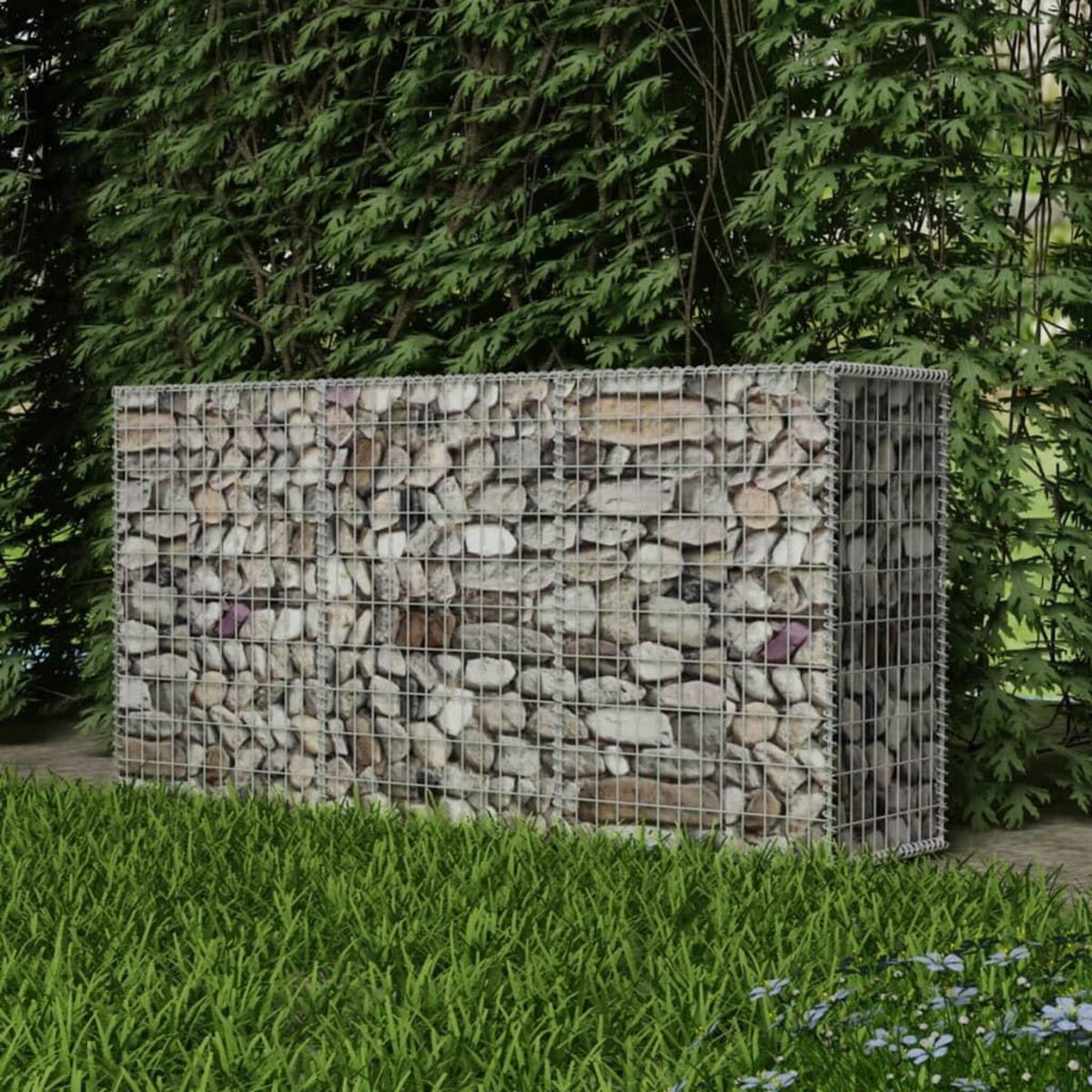 VIDAXL Panier de gabion Acier galvanise 200x50x100 cm