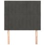 Voir la diapositive 3 : VIDAXL Tetes de lit 2 pcs Gris fonce 100x5x78/88 cm Velours