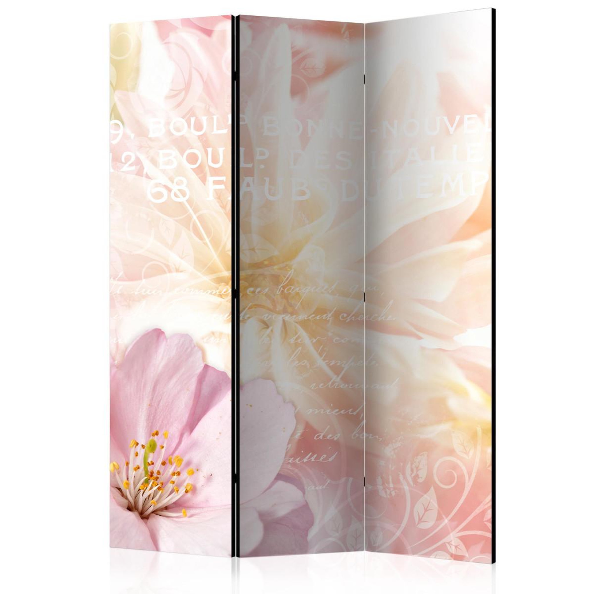 Paris Prix Paravent 3 volets  romantic message  135x172cm