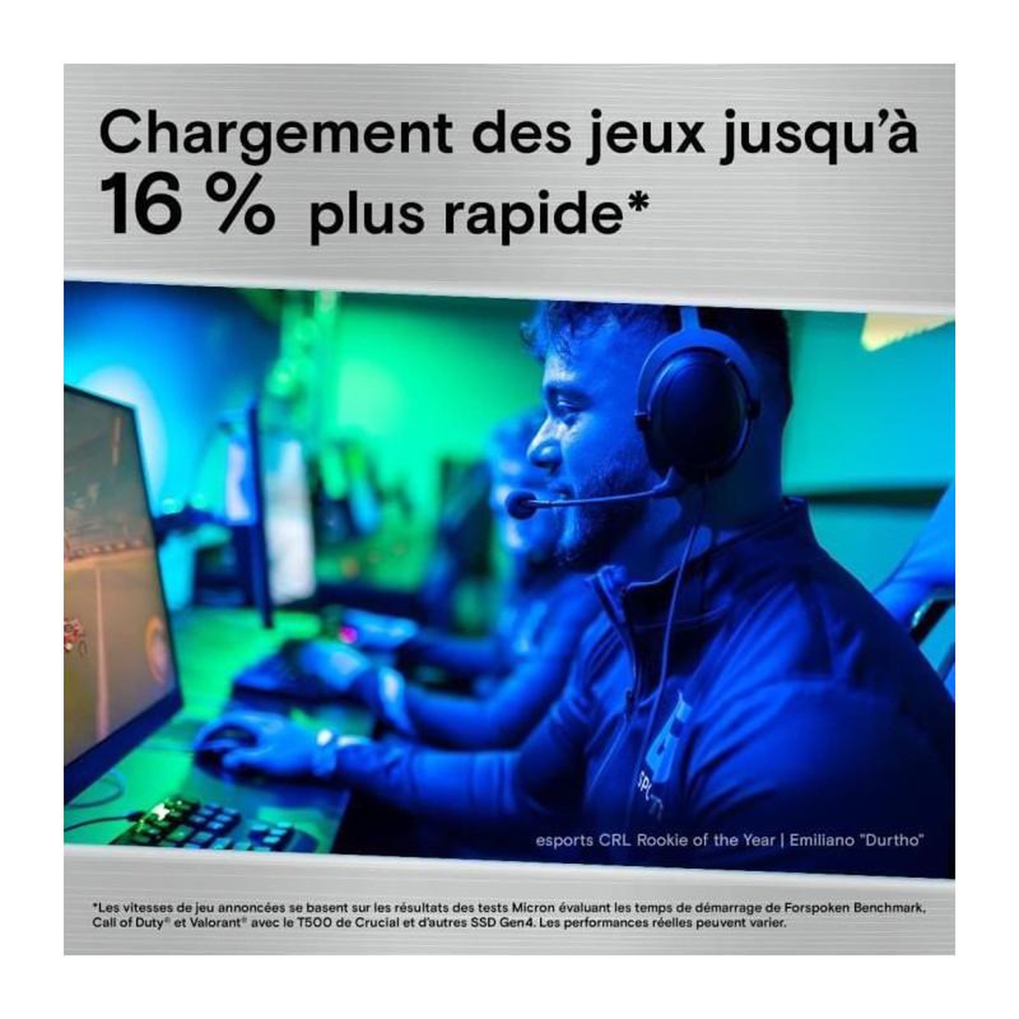 Voir la diapositive 4 : Crucial CRUCIAL - CT2000T500SSD5 - SSD interne - 2To - M.2 - HEATSINK