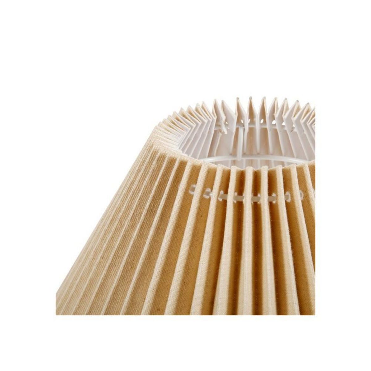 OSTARIA Lampe métal lin plissé Aurélia