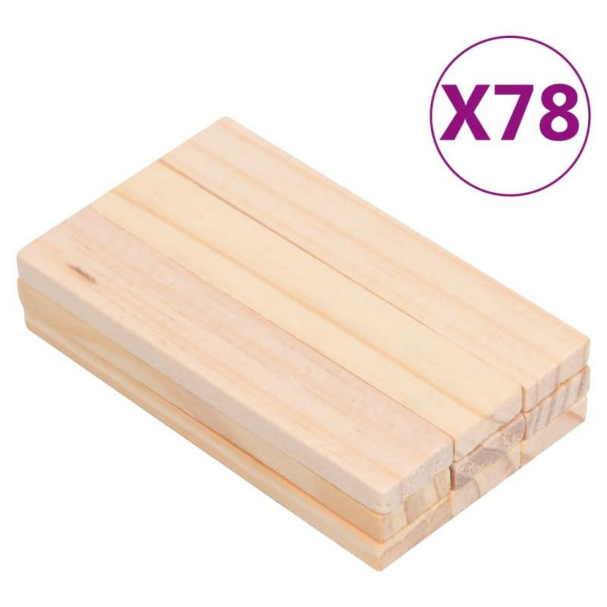 VIDAXL Ensemble de blocs de construction en bois 150 pcs Pin peint