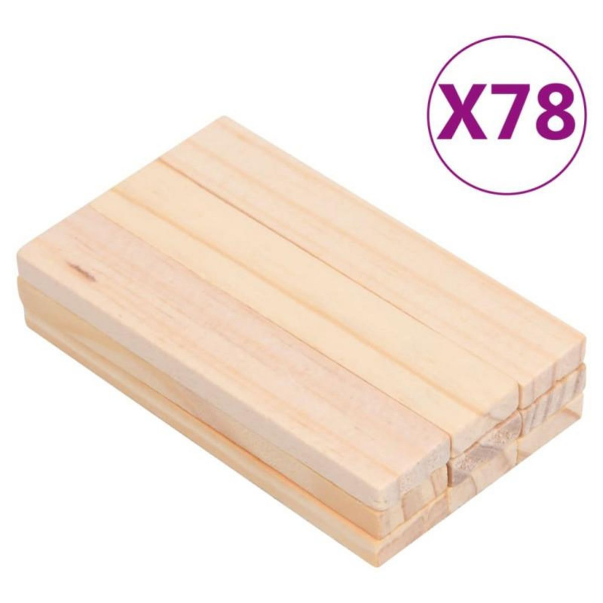 VIDAXL Ensemble de blocs de construction en bois 150 pcs Pin peint
