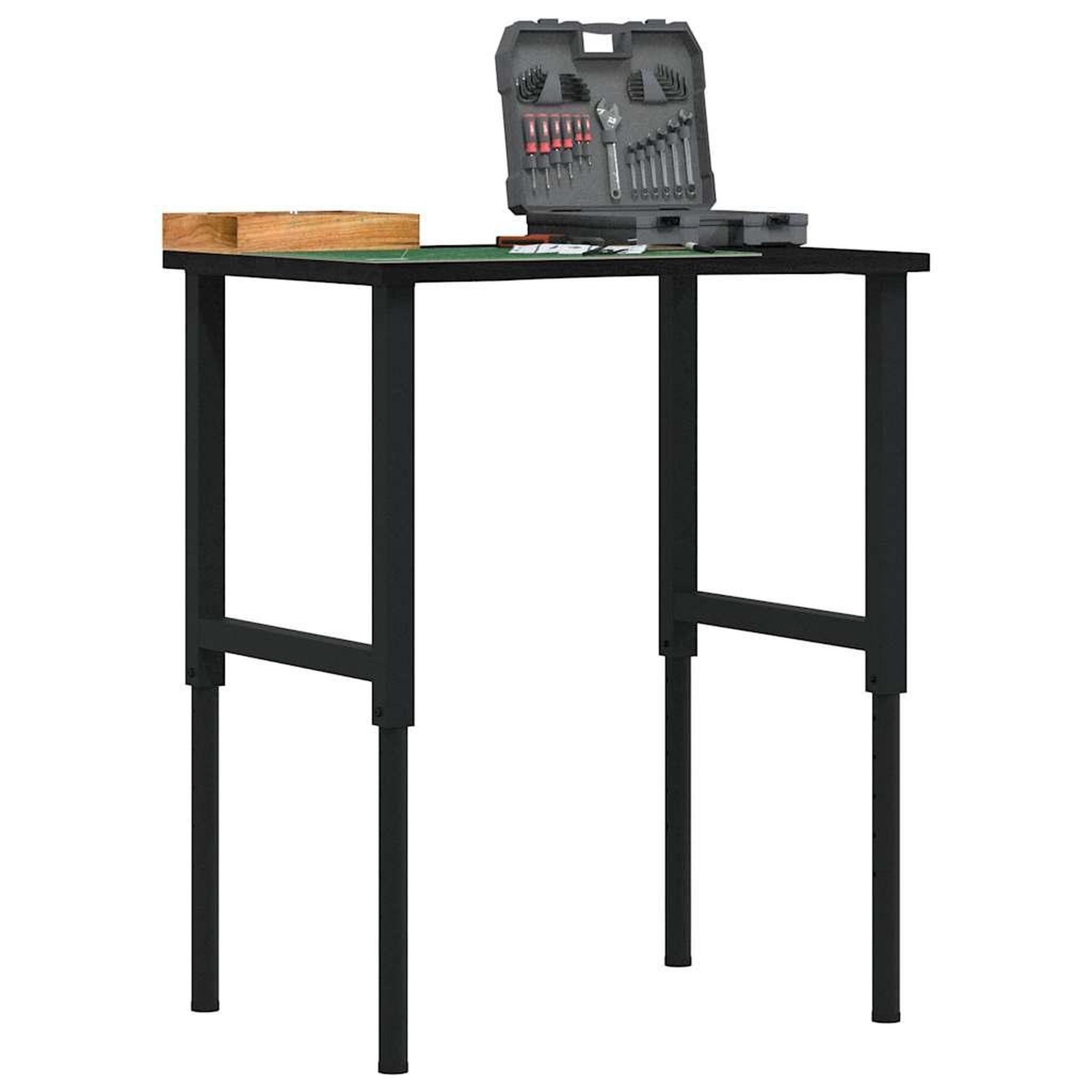 VIDAXL Etabli marron fonce 80x60x(71,5-98) cm bois de chene massif